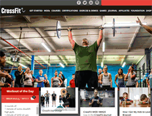 Tablet Screenshot of crossfit.com