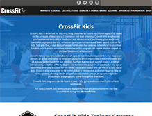 Tablet Screenshot of kids.crossfit.com
