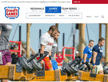Tablet Screenshot of games.crossfit.com